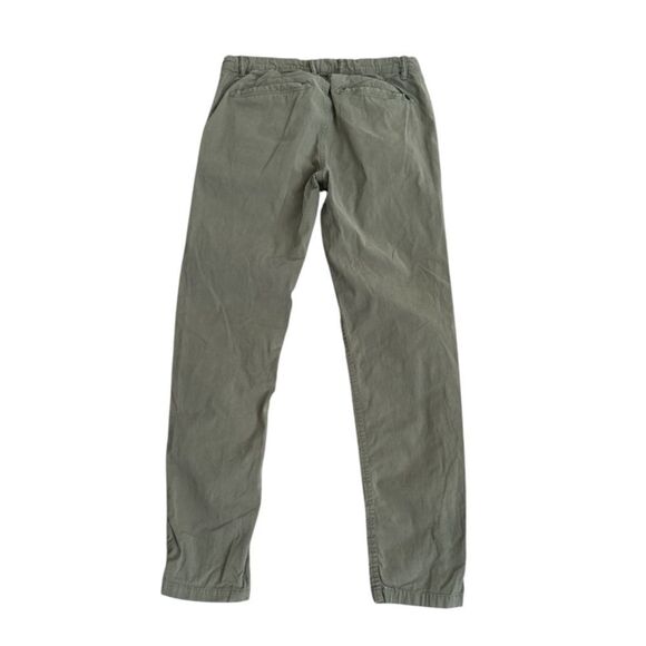 Zara Men's Slim Fit Chino Pants 32 Olive Green‎ Cotton Stretch Casual - Picture 5 of 6